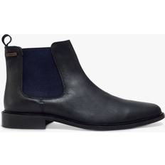 Pod Birch Leather Waxy Chelsea Boots, Black