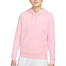 Nike Sportswear Club Fleece Women's Pullover Hoodie - Soft Pink/White