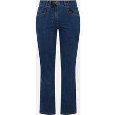 Women - Wool Jeans Ulla Popken Mony Elastic Waist Zip Jeans blue