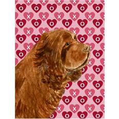 PatioPlus Sussex Spaniel Hearts Love Valentines Day Flag 27.9x38.1cm