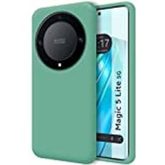 TuMundoSmartphone Schutzhülle aus Flüssigsilikon, ultraweich, für Huawei Honor Magic 5 Lite 5G, Grün