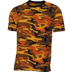 MFH Streetstyle T-Shirt Orange Camo Größe