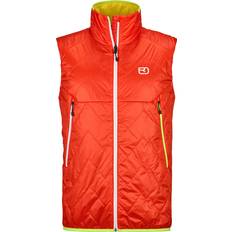 Men - Skiing Vests Ortovox Herren Swisswool Piz Vial Weste rot