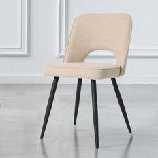 RayGar Hope Fabric Cream Kitchen Chair