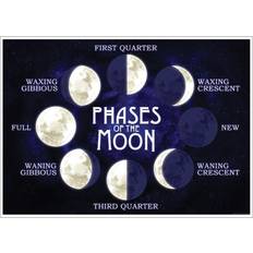 Black Posters Grindstore Moon Phases Mini Poster