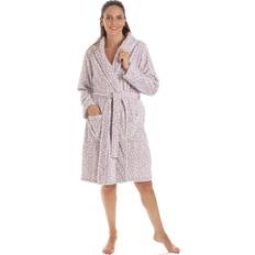 Brown - Women Sleepwear Camille Mauve, M Womens Leopard Print Bathrobes Brown