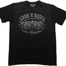 Guns N' Roses LA Diamante Logo Fashion T Shirt Black