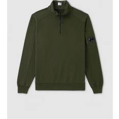 CP COMPANY Tops CP COMPANY Light Fleece Ribbed zipped sweatshirt ivy_green