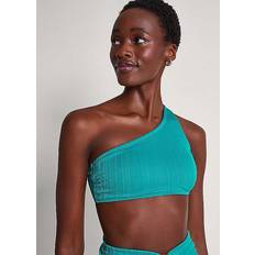 Turquoise - Women Bikini Tops Monsoon Tori Textured Bandeau Bikini Top, Turquoise