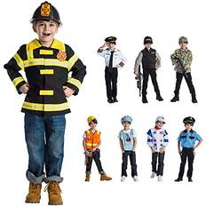 Dress Up America Dress-Up-America Dress-Up Costumes Kids Pretend Play Sets Firefighter