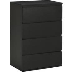 Homcom Modern Black Chest of Drawer 55x80cm