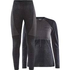 Craft Women's Core Wool Mix Base Layer Sets - Black/Granite