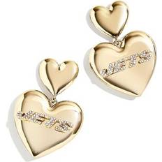 Wear by Erin Andrews WEAR by Erin Andrews x Baublebar Gold New York Jets Heart Statement Drop Earrings