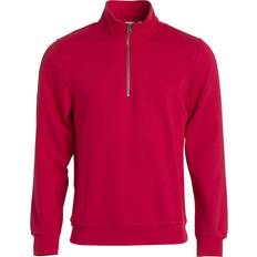 Clique Basic Half Zip Sweatshirt - Red