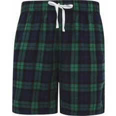 SF Mens Tartan Lounge Shorts Navy/Green