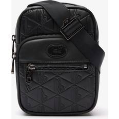 Unisex Messenger Bags Lacoste small monogram print messenger bag unisex umhängetasche nh4399mr-000 Black Stück