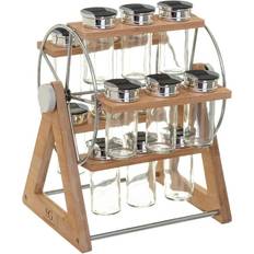 Dunelm Bamboo 15 Wheel Spice Rack