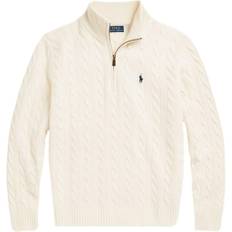 Polo Ralph Lauren Cable-Knit Half Zip Sweater - Andover Cream