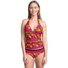 S - Women Tankinis Trespass Bloomer Women's Halterneck Tankini Top Pink