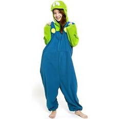 Sazac Luigi kigurumi original nintendo-kostüm: kuscheliger onesie von Blau