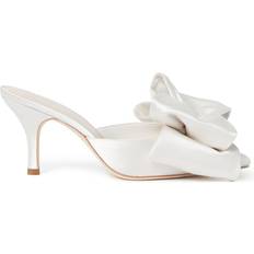 Loeffler Randall Margot Satin Bow Mule Pumps CREAM 11B