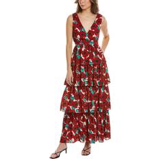 Traffic People Havana Silk-Blend Midi Dress