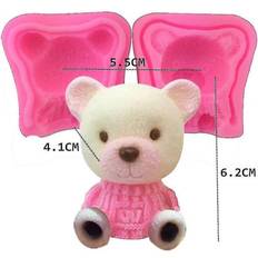 HKHBJS 3D Bear Mousse Fondant Chocolate Mould