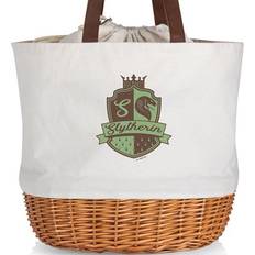 Picnic Time Harry Potter Slytherin Coronado Canvas and Willow Basket beige