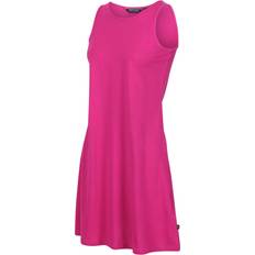 Regatta Solid Colours Dresses Regatta Coolweave Cotton 'Kaimana' Sleeveless Dress Fuchsia