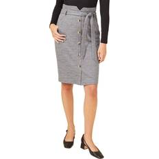 Wool Skirts J.McLaughlin Leolia Wool-Blend Skirt NoColor