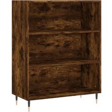 vidaXL Engineered Wood Smoked Oak Book Shelf 90cm