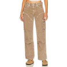 Gold - Women Jeans Agolde Nera in Olive Feather