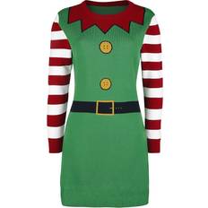 Ugly Christmas Sweater Elf Mittellanges Kleid multicolor S, M, L, XL