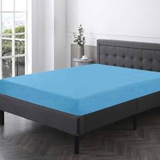 True Face Super King Size Bed Sheet Blue