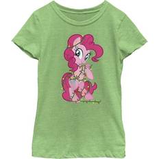 Hasbro Girl My Little Pony: Friendship is Magic Pinkie Pie Christmas Lights Graphic Tee Green Apple