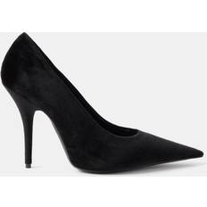 Balenciaga Women Heels & Pumps Balenciaga Knife Velvet Pumps Womens Black