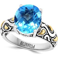 Effy 18K Yellow Gold & Sterling Silver Blue Topaz Ring BLUE One