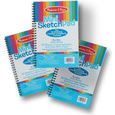 Melissa & Doug Mini Sketch Pad of Paper 6 x 9 inches 50 Sheets, 3-Pack