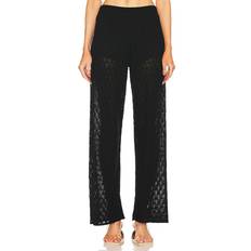 Cult Gaia Jayla Flare Knit Pant in Black. XS, M, L, XL