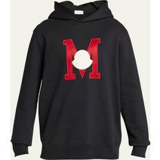 Moncler L Tops Moncler Men's Monogram Hoodie Sweater NAVY