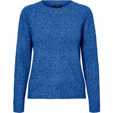 Vero Moda Doffy Knitted Sweater - Blue/Beaucoup Blue