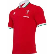 Macron Wales Wru Mens Home Cotton Rugby Shirt