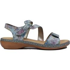 Multicoloured Heels & Pumps Rieker Women's Sphere Womens Riptape Sandals Sunset Multi sunset multi