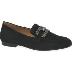 Gabor Loafers Gabor Jackie Diamante Buckle Loafers, Black