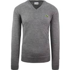 Lacoste Jumpers Lacoste Wool Mens Grey Sweater