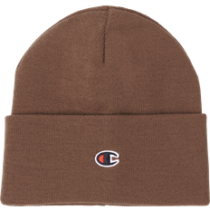 Champion Headgear Champion Brown Mens Beanie Hat Thick knitted