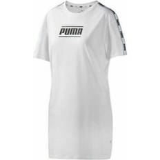 Puma Dresses Puma Short Sleeve Crew Neck White Womens Sports Dress 579558 02 Cotton
