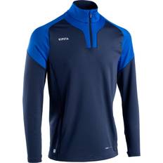 KIPSTA Decathlon 1/2 Zip Football Sweatshirt Viralto Club Carbonand Navy