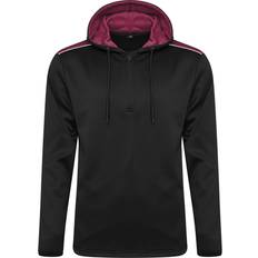 Behrens Authentic 1/4 Zip Hoodie Black/Maroon