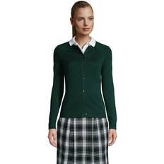 Lands' End Women Cardigans Lands' End School Uniform Women Cotton Modal Cardigan Sweater